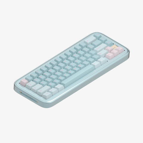 Spacetime65 Bluetooth & 2.4g mechanical keyboard（Anodized Tiffany）